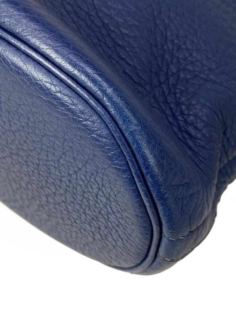 HERMES Movie fam - Blue Vachette Crispe Fjord Circle Y Backpack - Picture 10 of 16